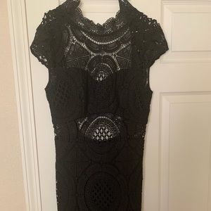 Black lace dress